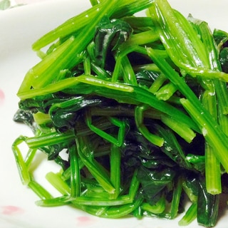お酢でサッパリ❤︎ほうれん草の生姜風味ナムル